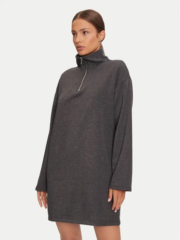 Pieces Pieces Džemper haljina 17152929 Siva Loose Fit