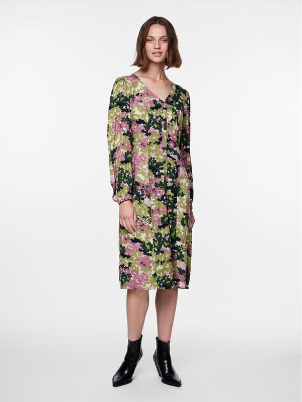 Pieces Pieces Haljina košulja 17142593 Šarena Regular Fit