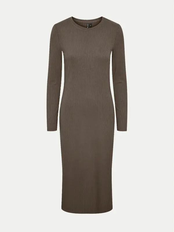 Pieces Pieces Haljina za svaki dan Kylie 17126214 Smeđa Slim Fit