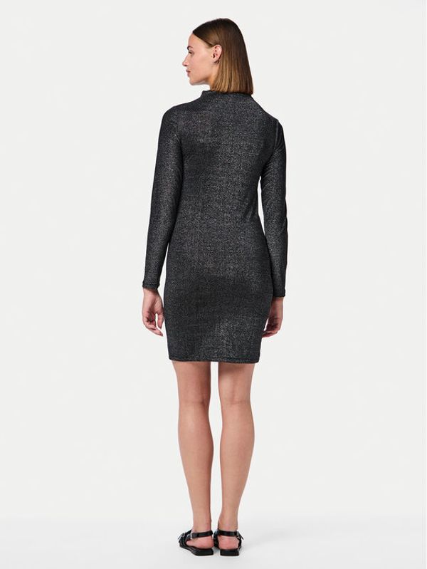 Pieces Pieces Haljina za svaki dan Monica 17151155 Crna Slim Fit