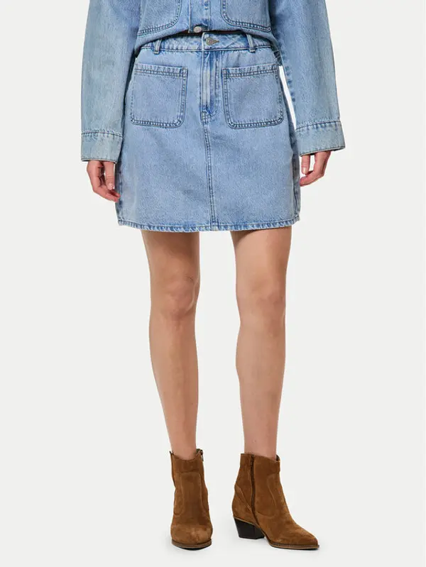 Pieces Pieces Jeans suknja Sky 17155880 Plava Regular Fit