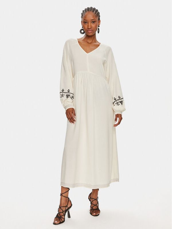 Pieces Pieces Ljetna haljina Adelia 17148766 Écru Regular Fit