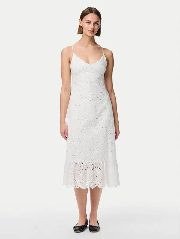 Pieces Pieces Ljetna haljina Vilde 17156565 Bijela Regular Fit
