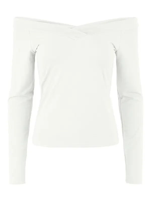 Pieces Pieces Majica 17103018 Bijela Slim Fit