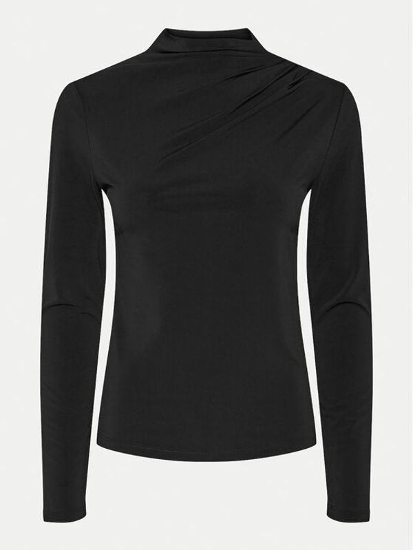 Pieces Pieces Majica Madison 17153519 Crna Slim Fit