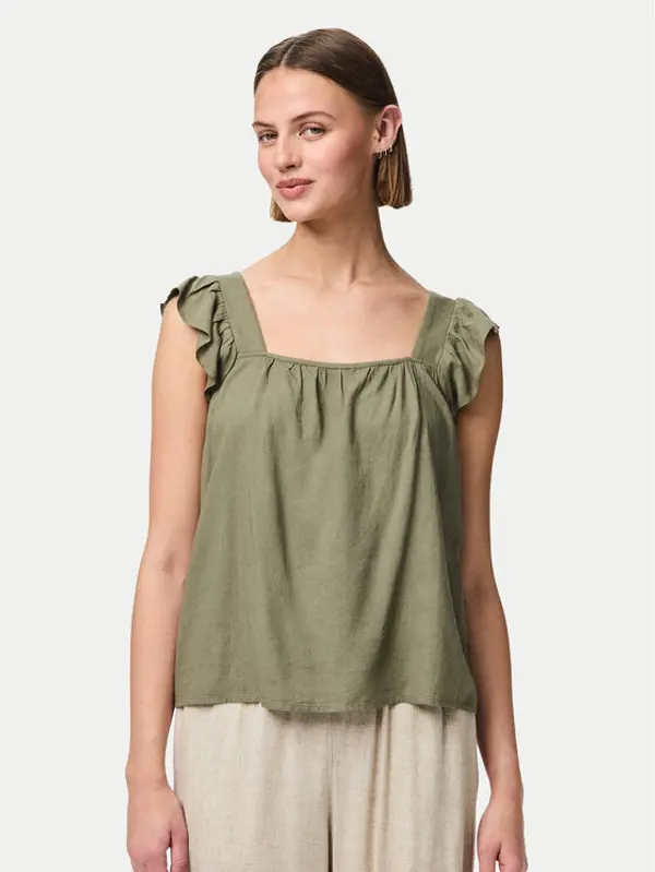 Pieces Pieces Majica Pia 17154740 Zelena Regular Fit