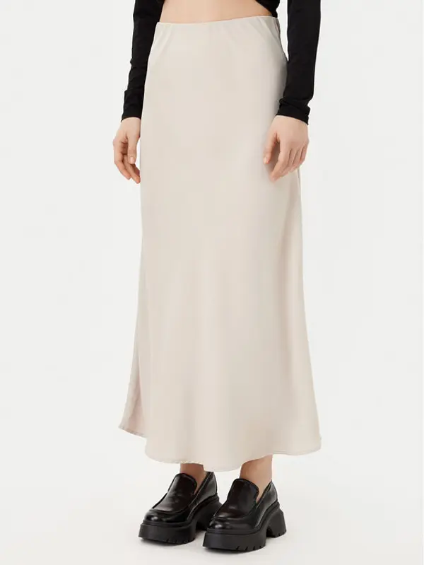 Pieces Pieces Midi suknja Franan 17116541 Bež Regular Fit