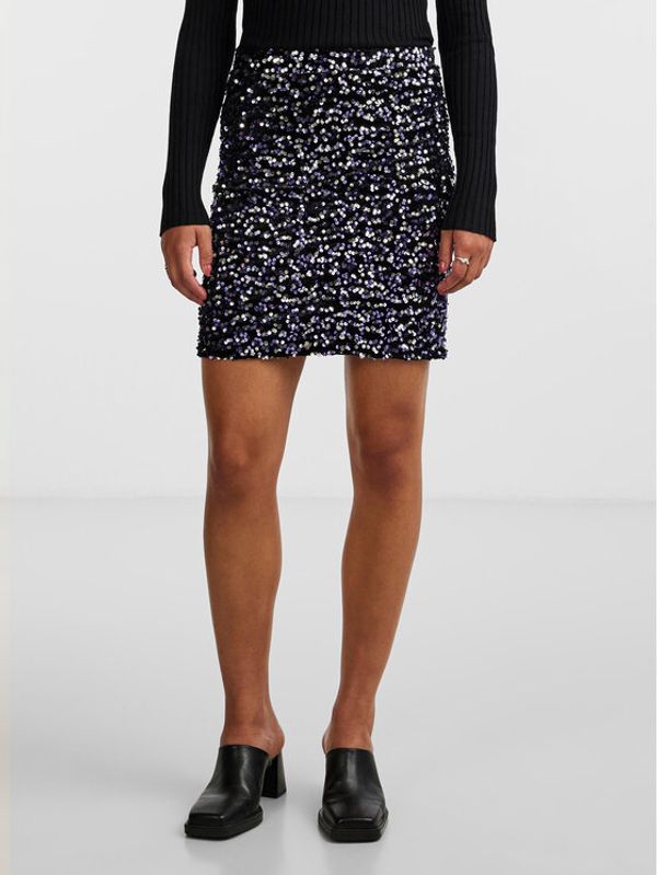 Pieces Pieces Mini suknja 17143411 Crna Regular Fit