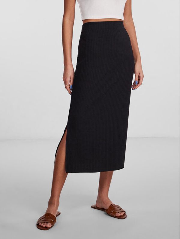 Pieces Pieces Suknja olovka 17101527 Crna Slim Fit