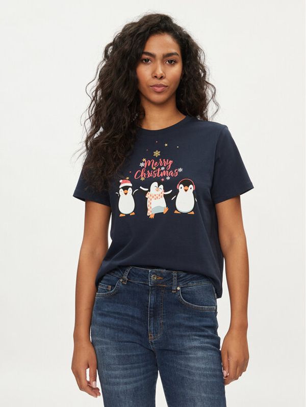 Pieces Pieces T-shirt 17121020 Tamnoplava Regular Fit