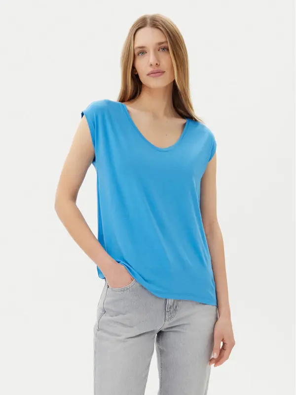 Pieces Pieces T-shirt Billo 17078732 Plava Loose Fit