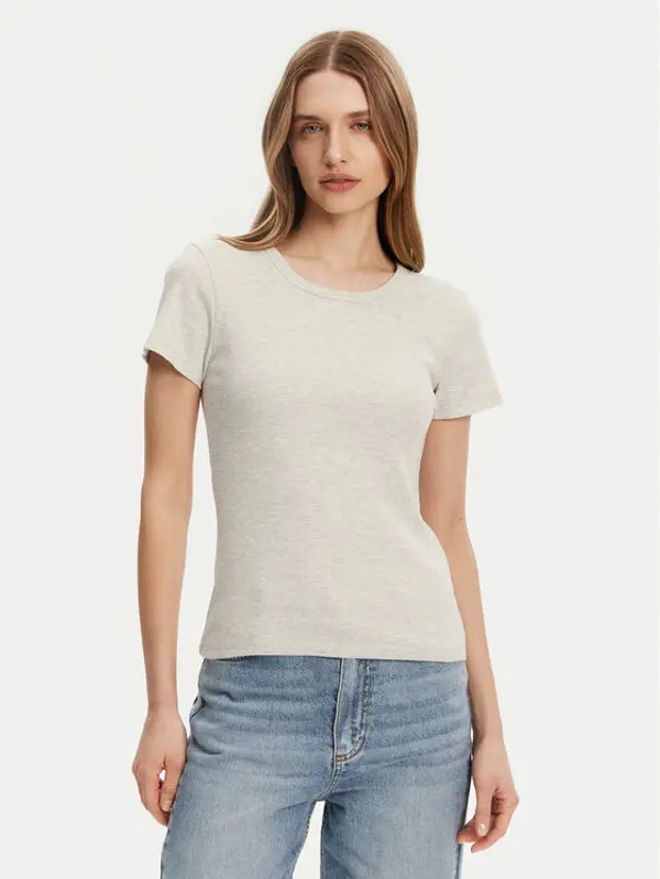 Pieces Pieces T-shirt May 17154483 Siva Slim Fit