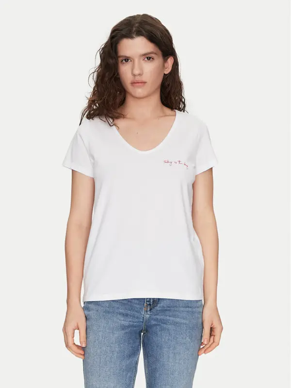 Pieces Pieces T-shirt Silly 17156926 Bijela Regular Fit