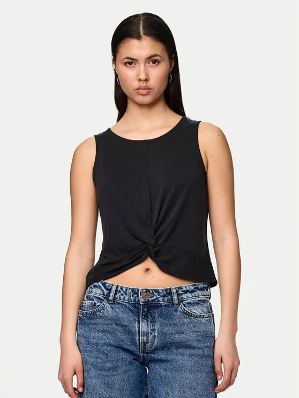 Pieces Pieces Top Anora 17149200 Crna Regular Fit