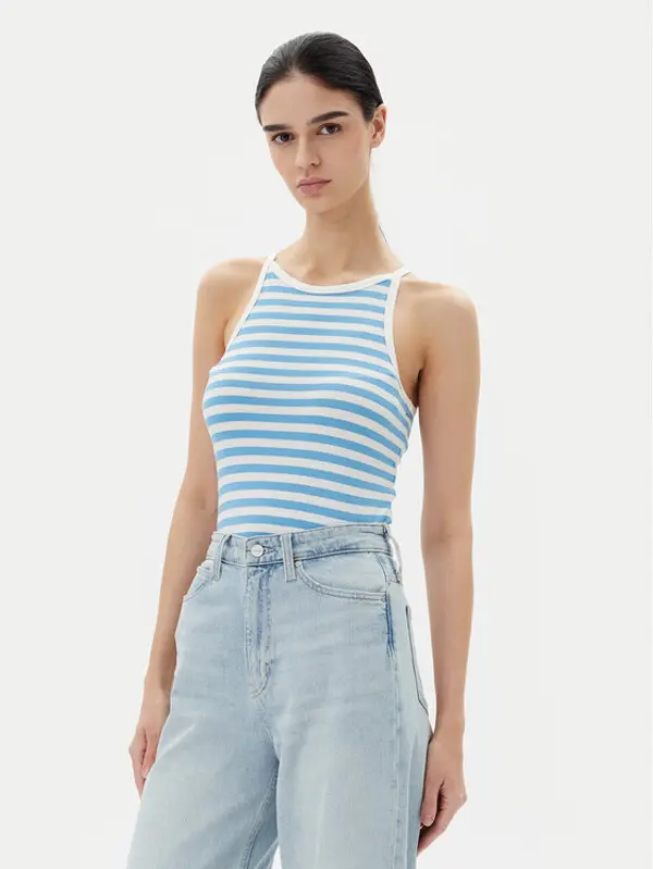 Pieces Pieces Top Jane 17155477 Plava Slim Fit