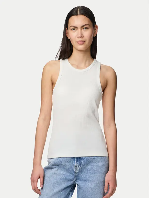 Pieces Pieces Top Ruka 17133673 Bijela Slim Fit