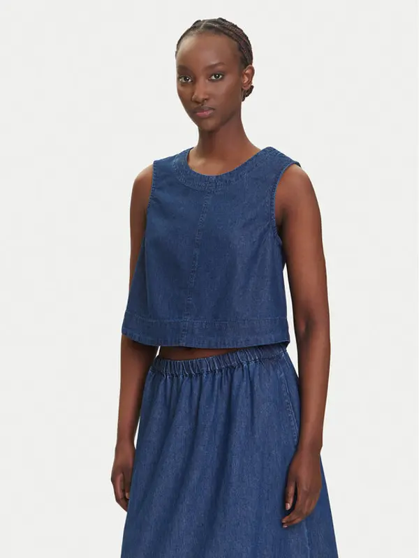 Pieces Pieces Top Tenim 17157936 Tamnoplava Regular Fit