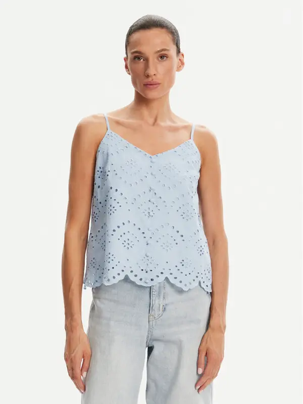 Pieces Pieces Top Vilde 17156563 Svijetloplava Regular Fit