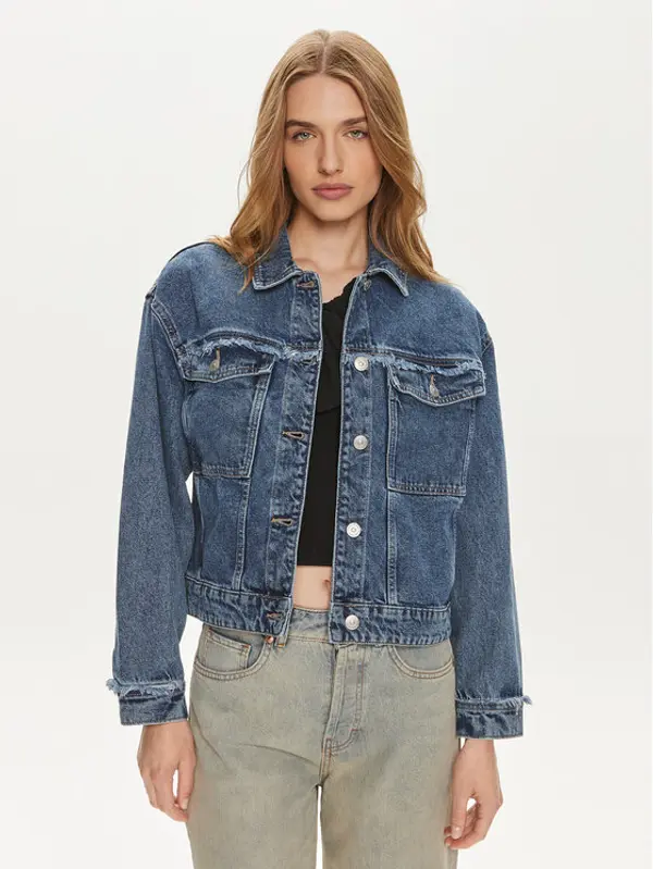 Pieces Pieces Traper jakna Alfi 17148808 Plava Regular Fit