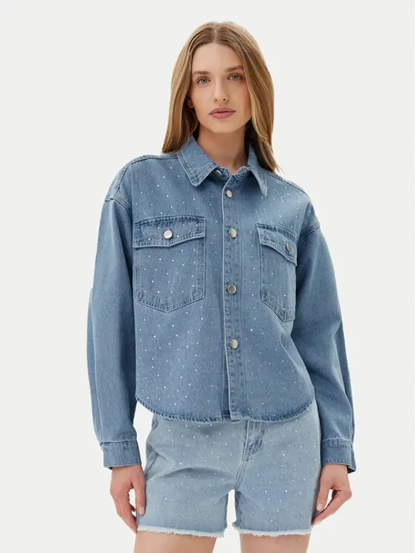 Pieces Pieces Traper jakna Tamra 17157410 Plava Regular Fit