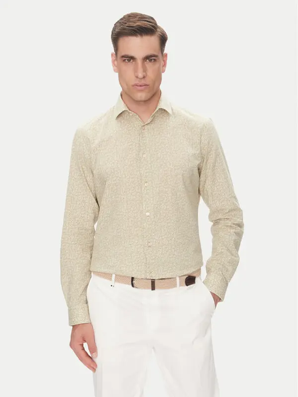 Pierre Cardin Pierre Cardin Košulja C6 41017.0451 Bež Modern Fit