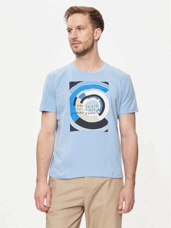 Pierre Cardin Pierre Cardin T-shirt C5 21050.2101 Svijetloplava Regular Fit