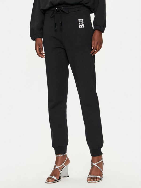 Pinko Pinko Donji dio trenerke Felpa 100371 A23C Crna Regular Fit