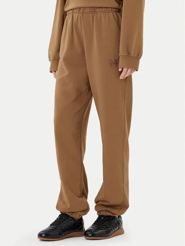 pinko PINKO Donji dio trenerke Pazzo 105508 A2RB Smeđa Regular Fit