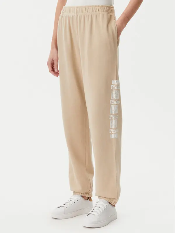 pinko PINKO Donji dio trenerke Plumcake 104790 A2CV Bež Regular Fit