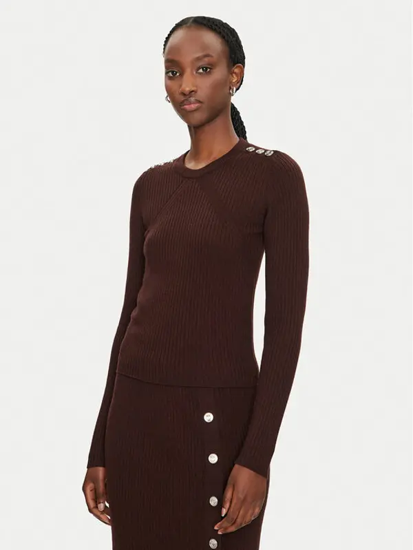 pinko Pinko Džemper Costina 104020 A15S Smeđa Slim Fit