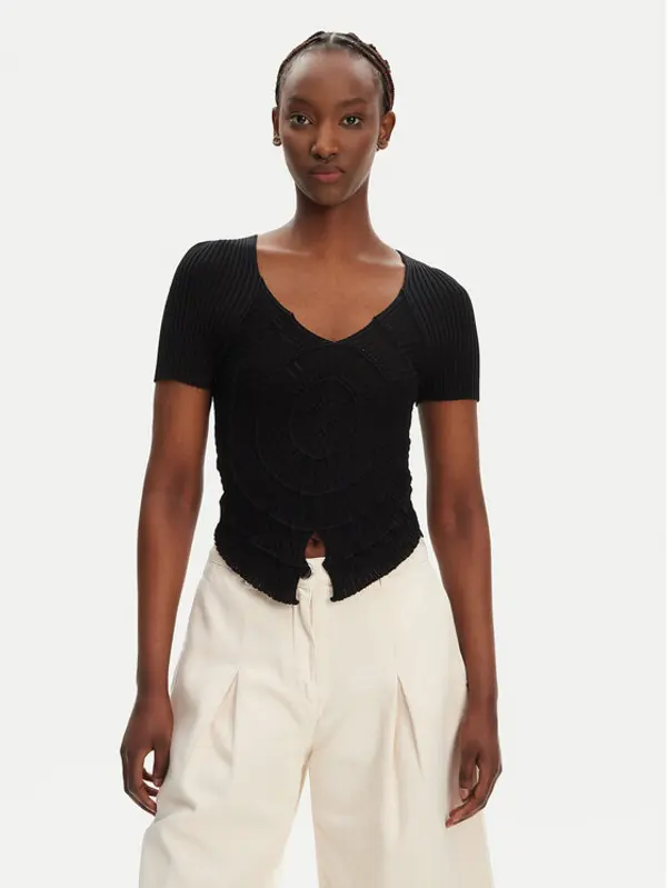 pinko PINKO Džemper Falterona Maglia 104625 A2E6 Crna Regular Fit