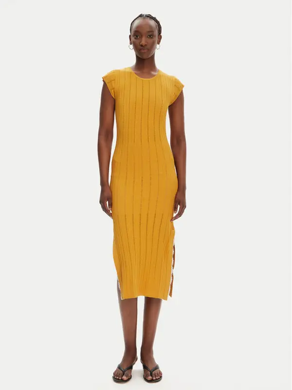 pinko PINKO Džemper haljina 104745 A2FR Smeđa Regular Fit