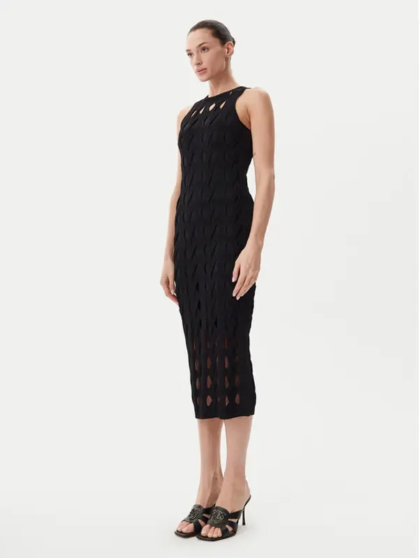 pinko PINKO Džemper haljina Allan 105190 A2LW Crna Regular Fit