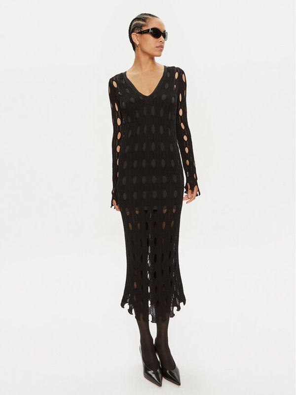 PINKO Pinko Džemper haljina Ring 103470 A1UN Crna Slim Fit