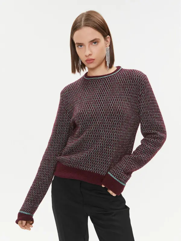 pinko Pinko Džemper Scimpanze 102226 A1BH Tamnocrvena Regular Fit