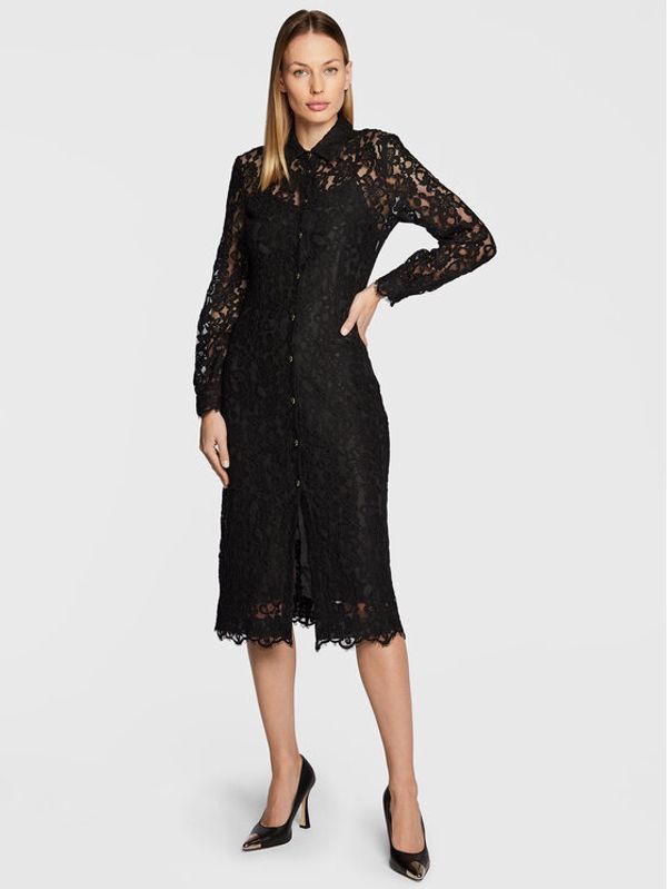 Pinko Pinko Haljina košulja Adelita 1G18GA 4853 Crna Regular Fit