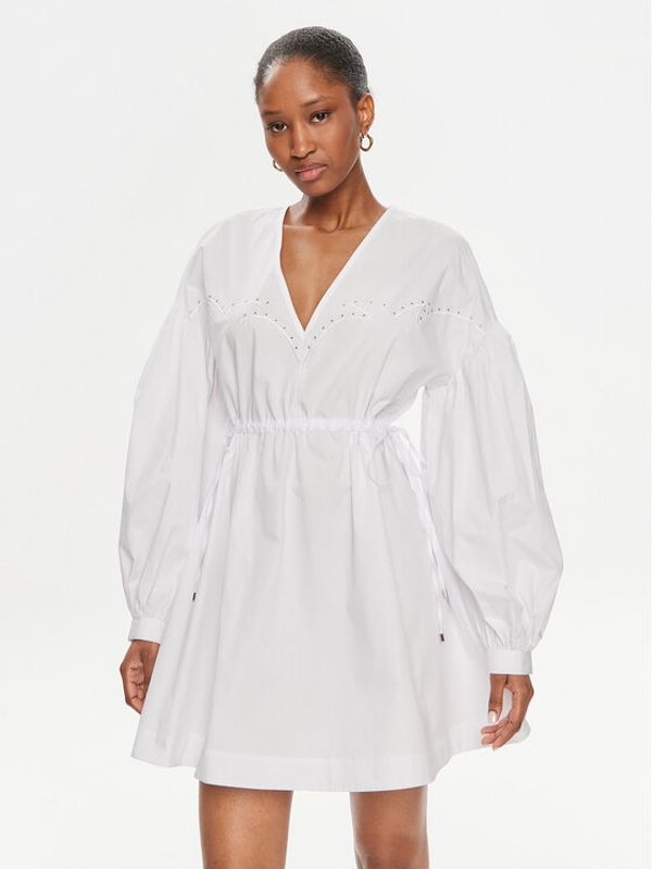 PINKO Pinko Haljina za svaki dan Ace Ventura Abito 103723 A1XO Bijela Regular Fit