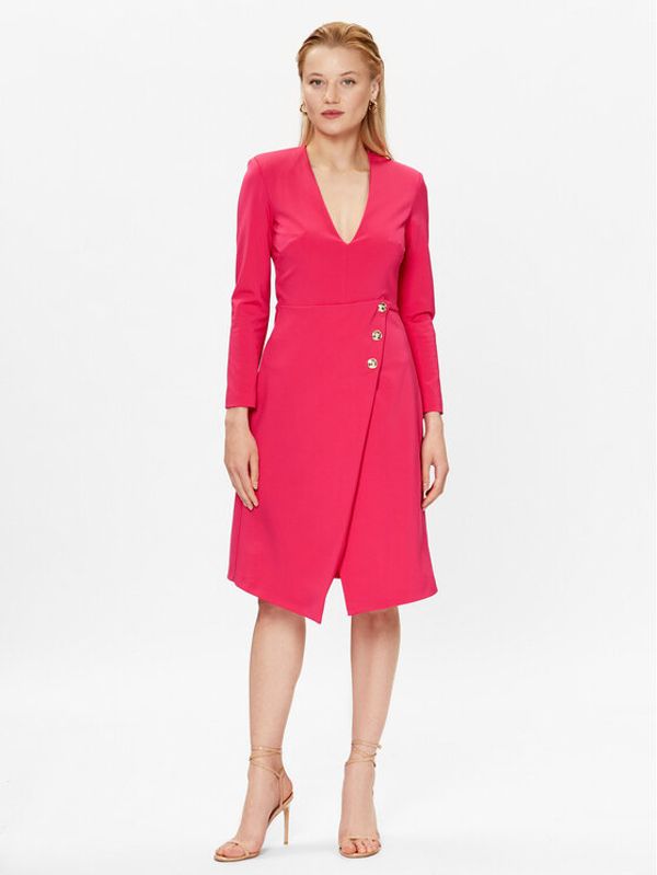 Pinko Pinko Haljina za svaki dan Angolare 100943 A0HM Ružičasta Regular Fit