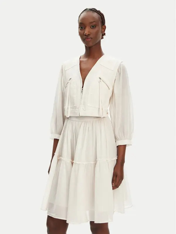 pinko PINKO Haljina za svaki dan Frank 105251 A2MI Écru Regular Fit