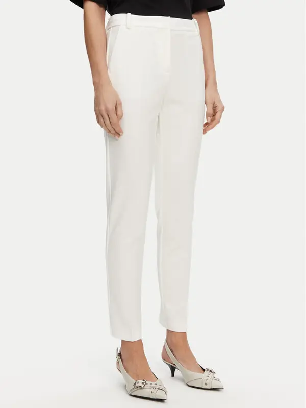 pinko PINKO Hlače 100155 A1L4 Z05 Bijela Regular Fit