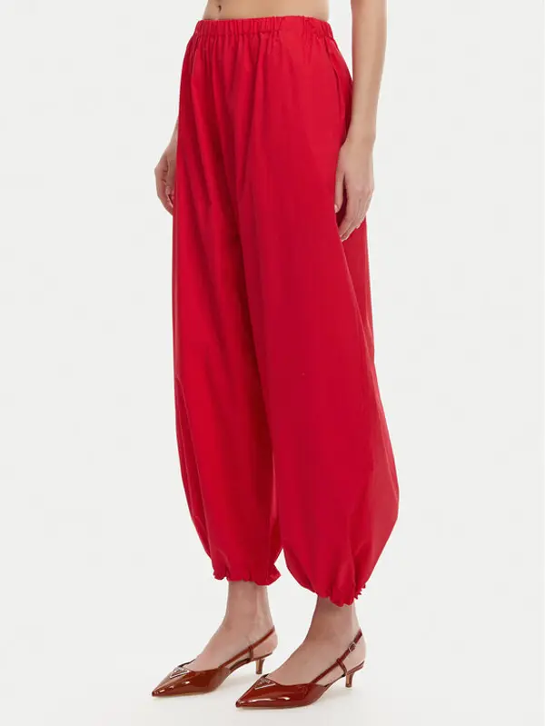pinko PINKO Hlače 105210 A2LD Crvena Relaxed Fit