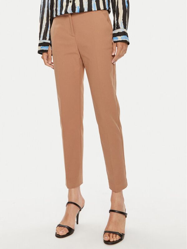 PINKO Pinko Hlače Bello 100155 A1P9 Smeđa Regular Fit