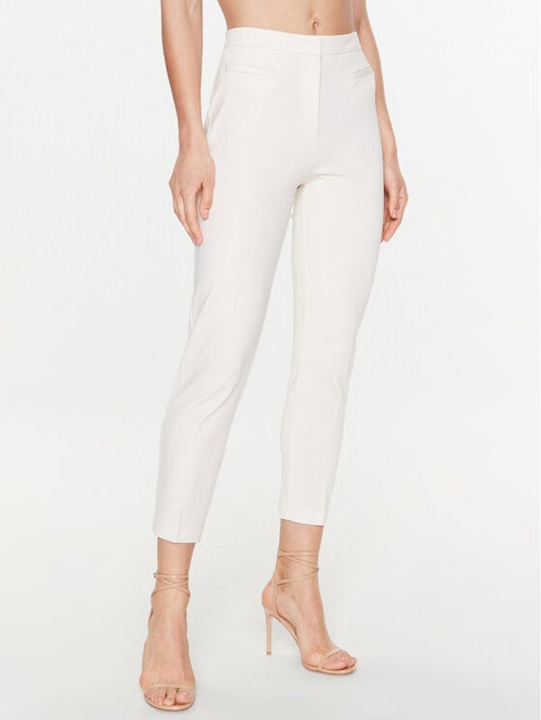 Pinko Pinko Hlače Perfetto 100152 A0HM Écru Regular Fit
