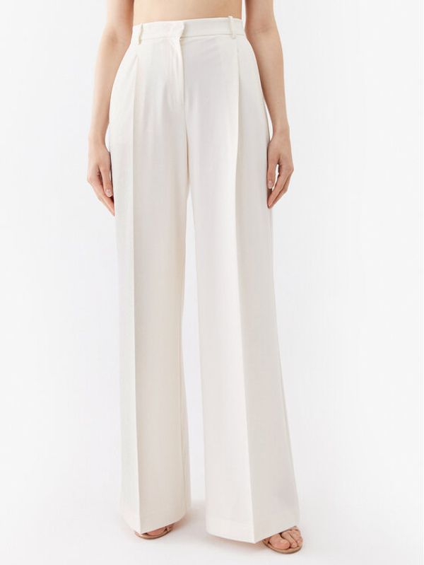 Pinko Pinko Hlače Prospero 100157 A0HO Bijela Loose Fit