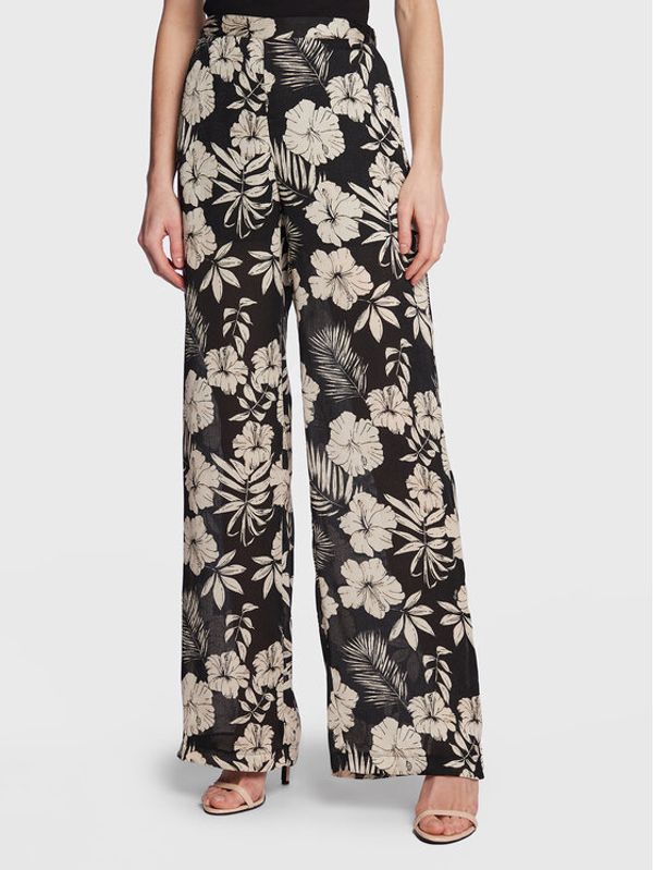 Pinko Pinko Hlače Taccagno 100910 A0OF Crna Relaxed Fit