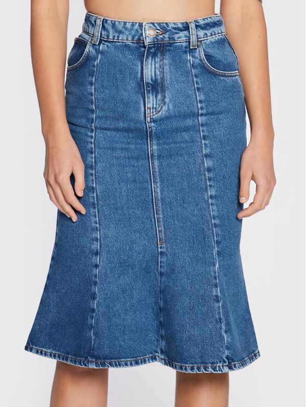 PINKO Pinko Jeans suknja Gracchio 1J1119 A0A0 Plava Regular Fit