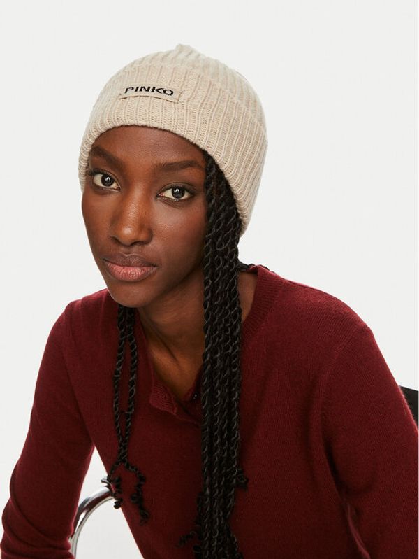 Pinko Pinko Kapa Lambkin Cuffia AI 24-25 BLK01 104489 A1CH Bež