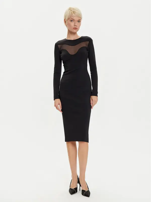 pinko PINKO Koktel haljina 103844 A208 Crna Slim Fit