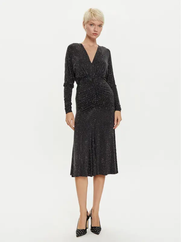 pinko PINKO Koktel haljina 104455 A288 Crna Slim Fit