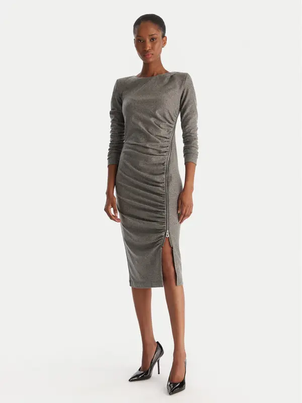 pinko PINKO Koktel haljina Almundena Abito 106126 A2ZU Siva Regular Fit